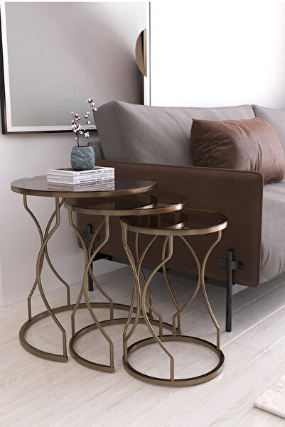 Dekoport Rüya Zigon Sehpa, Yan Sehpa, Koltuk Sehpası, Servis Sehpası