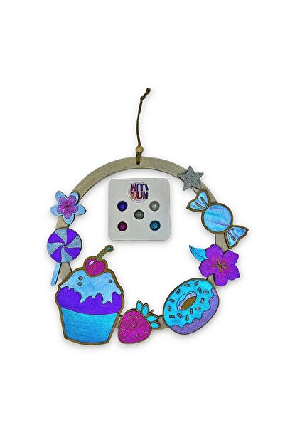 Mia Creative Art Kapı Süsü Etkinlik Seti - Cupcake Temalı - Sihirli Işıltılı ...