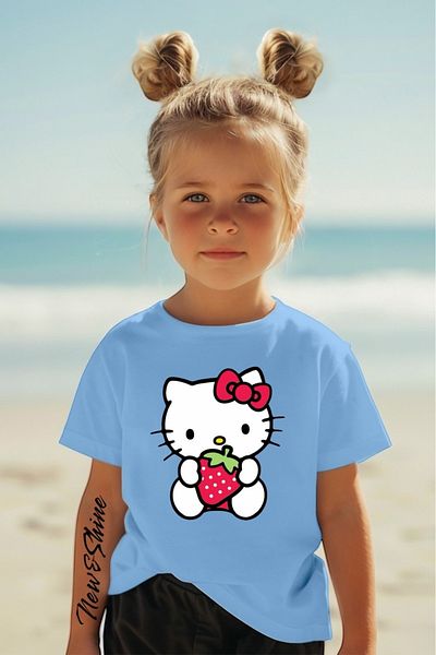 New Shine 1 tricou este un cadou pentru achiziții de 6 și peste în coș - Tricou pentru copii supradimensionat imprimat