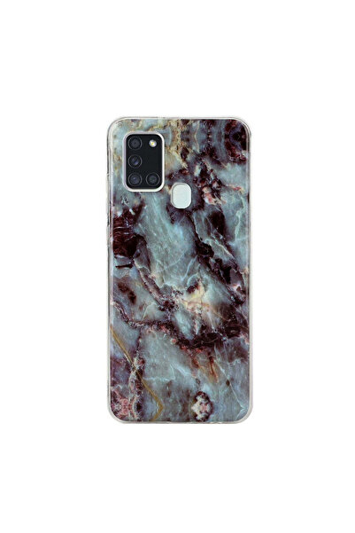 REDz Accessories Carcasă compatibilă cu Samsung A21s model Pacific Marble Silicone, TPU multicoloră