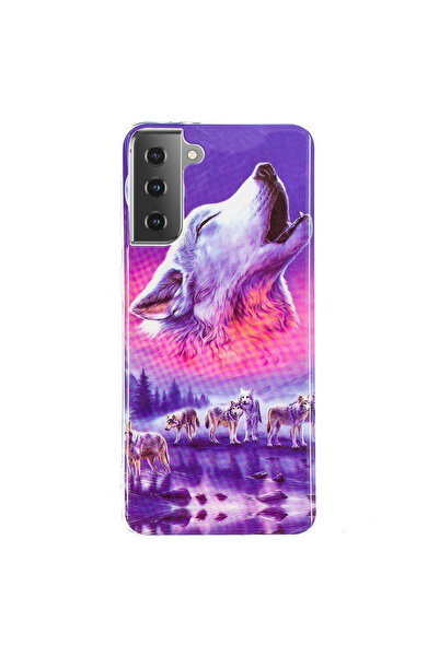 REDz Accessories Carcasă din silicon compatibilă cu Samsung S21, model fosfor...