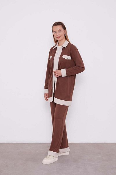 Levidor Women's Button Detailed Trousers Set