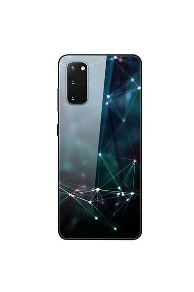 REDz Accessories Case Compatible with Samsung S20 model Glass Crystal Dna, Shockproof, TPU Hybrid Multicolor