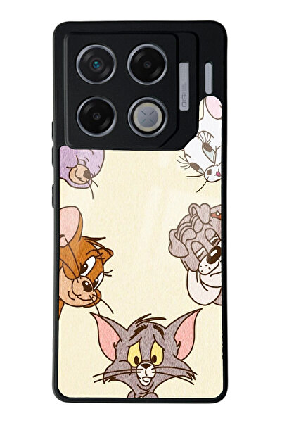 Spoyi İnfinix GT 20 Pro Tom and Jerry Tasarımlı Glossy Telefon Kılıfı