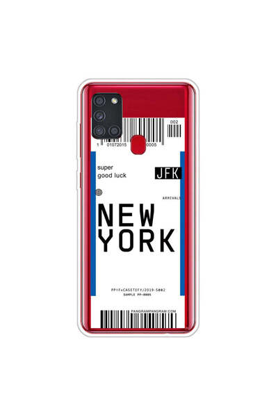REDz Accessories Carcasă compatibilă cu Samsung A21s model Dream Ticket New Y...