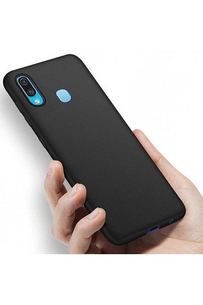 REDz Accessories Case Compatible with Samsung A20e Matte, Silicone, TPU Black