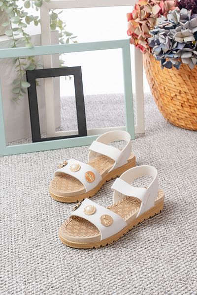 TERLİKLAND Stone Detailed Velcro Women's Sandals