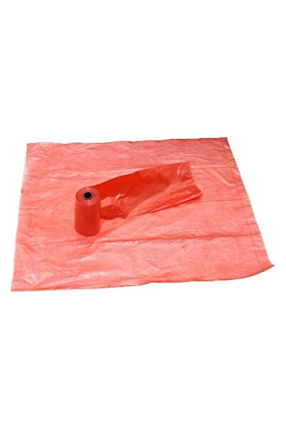 BAMM BAMM Kirli Bebek Bezi Çöp Poşeti Çanta Boy Kırmızı Taşıma Çantası Ve 2 Rulo (30 ADET)