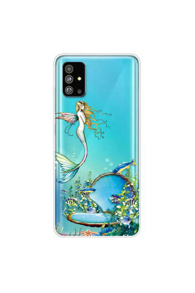 REDz Accessories Carcasă din silicon compatibilă cu Samsung S20 model sirenă,...