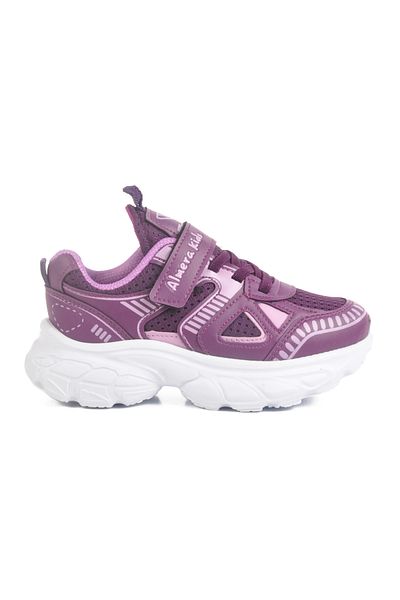 AYAKMOD Purple Velcro Mesh Girls' Sports Shoes 1500 P