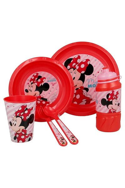 Minnie Mouse 6-piece baby feeding set, multicolor, Minnie Mouse