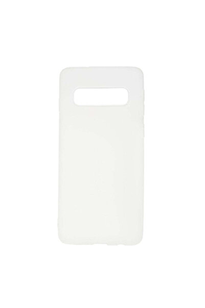 REDz Accessories Carcasă din silicon compatibilă cu Samsung S10 Plus, mată, rezistentă la șocuri, TPU, albă