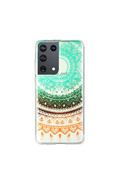 REDz Accessories Carcasă din silicon compatibilă cu Samsung S21, model Mandala ultra colorat, silicon, TPU