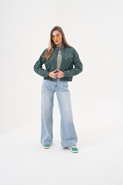 Metins Leather Kadın Kısa Süet Deri Mont 153Sued