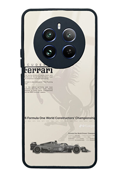 Spoyi Oppo Realme 12 Pro Plus Ferrari Tasarımlı Glossy Telefon Kılıfı