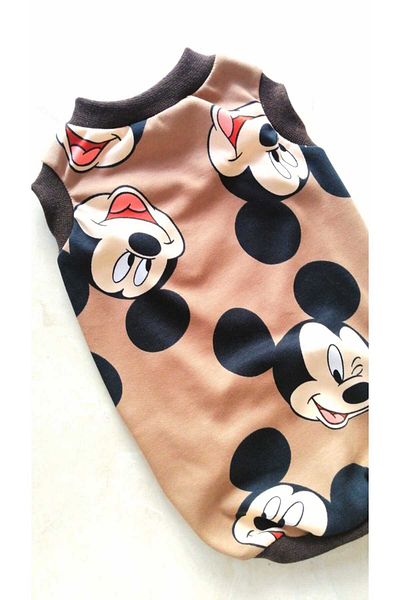 PATİBÖR Character Printed Beige Cat Dog Undershirt
