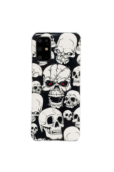 REDz Accessories Θήκη σιλικόνης συμβατή με το μοντέλο Samsung S20 Plus Skulls...