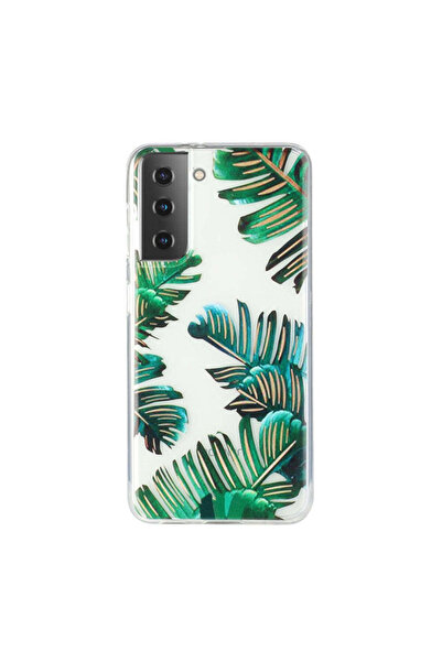 REDz Accessories Θήκη σιλικόνης συμβατή με το μοντέλο Samsung S21 Jungle Leav...
