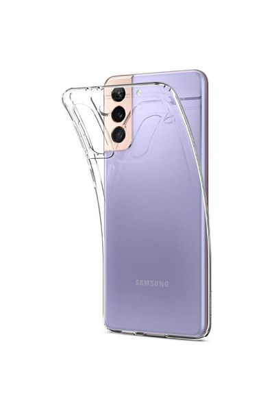 REDz Accessories Carcasă simplă, transparentă, din silicon, compatibilă cu Samsung S21