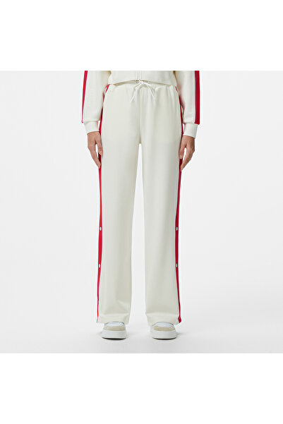 Lacoste Kadın Relaxed Fit Renk Bloklu Beyaz Eşofman Altı