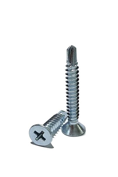 Adem Koç 100 Adet 3.9x25 Mm Metal Delici Uçlu Akıllı Vida