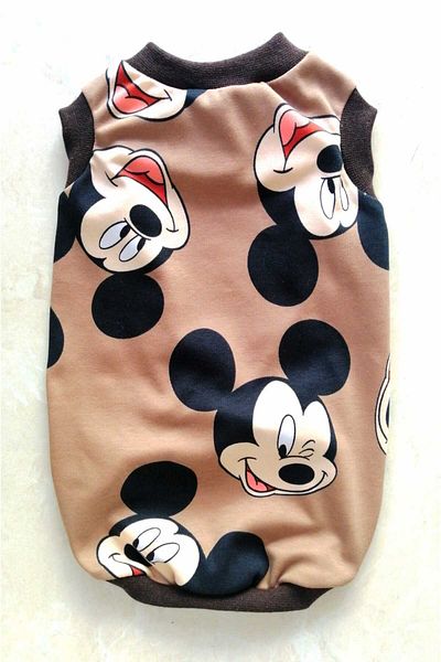 PATİBÖR Character Printed Beige Cat Dog Undershirt