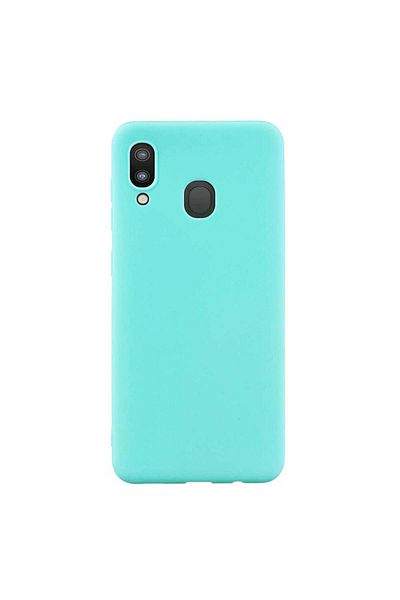 REDz Accessories Silicone Case Compatible with Samsung A20 Mint Matte, Shockproof, TPU
