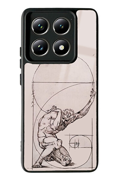 Spoyi Xiaomi Mi 14 T Pro Heykel Tasarımlı Glossy Telefon Kılıfı