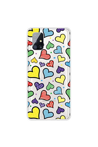 REDz Accessories Θήκη συμβατή με το μοντέλο Samsung M51 Hearts, σιλικόνη, αντ...