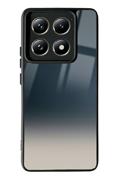 Spoyi Xiaomi Mi 14 T Pro Mavi Geçiş Tasarımlı Glossy Telefon Kılıfı