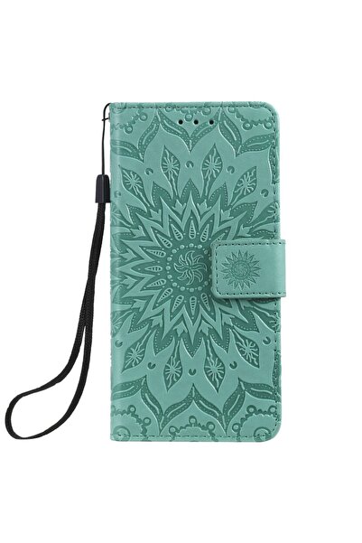 REDz Accessories Husă tip bibliotecă, compatibilă cu Samsung A10e, verde, des...