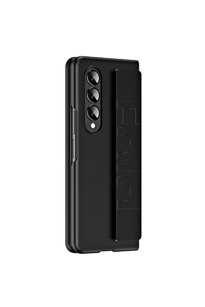 REDz Accessories Husă cu suport, compatibilă cu Samsung Z Fold 4, protecție completă, neagră