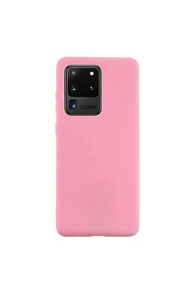 REDz Accessories Silicone Case Compatible with Samsung S20 Ultra Matte Pink, Shockproof, TPU