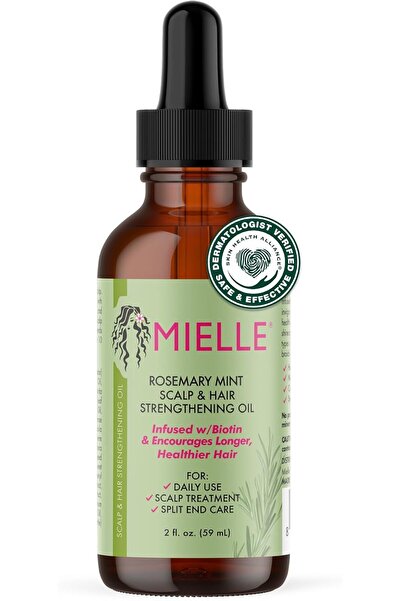 MIELLE زيت تقوية فروة الرأس والشعر، إكليل الجبل والنعناع
