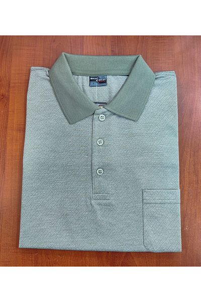 güncüoğlu GÜNCÜOĞLU ΚΛΑΣΙΚΟ ΑΝΔΡΙΚΟ T-SHIRT ΜΕ ΜΕΓΕΘΟΣ ΛΟΥΡΙ ΚΑΙ ΤΣΕΠΕΣ ΜΕ ΣΧΕΔΙΟ