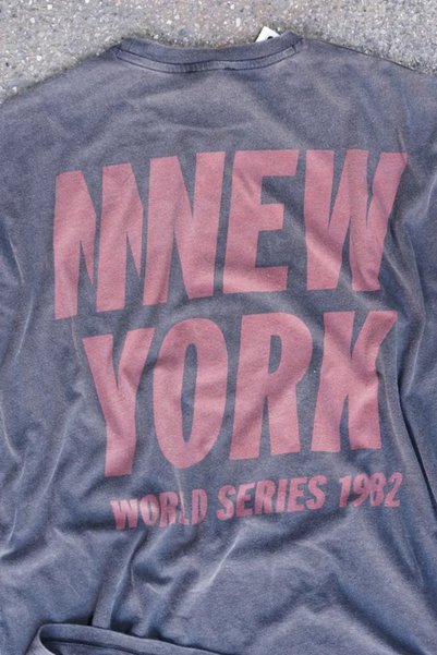 Overdrive New York 1982 Oversize Unisex Faded Black Vintage T-Shirt
