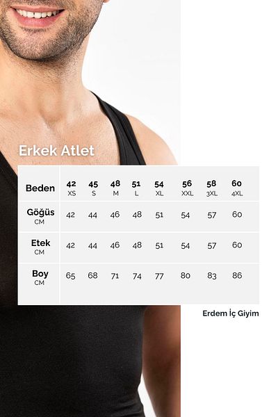 ERDEM İÇ GİYİM Erdem Black Ribbed Sleeveless Closed Collar Undershirt 1195