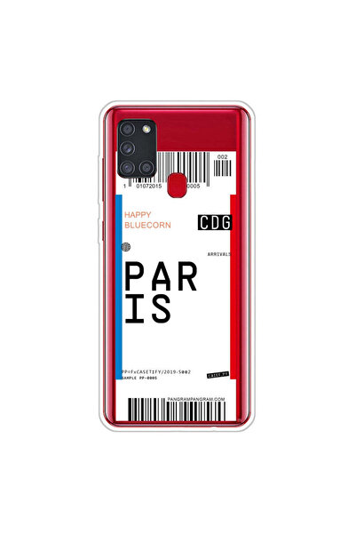 REDz Accessories Carcasă compatibilă cu Samsung A21s model Dream Ticket Paris...
