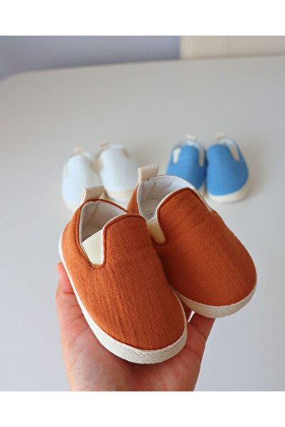 TinyAlp Bayramlık Yazlık Müslin Kumaş Naturel Soft Renkler Tasarım Bebek Ayak...