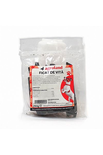 Agroland Recompense pentru caini, ficat de vita, 250g