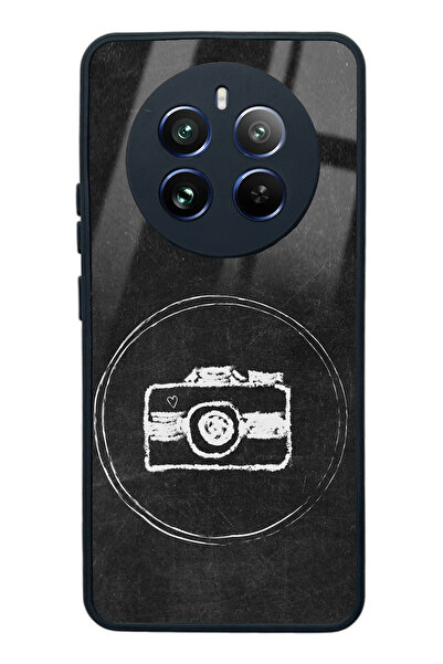 Spoyi حافظة هاتف لامعة بتصميم كاميرا لهاتف اوبو ريلمي 12 برو