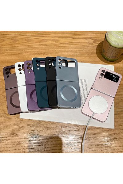 REDz Accessories EliteMatte Case, Magsafe, Compatible with Samsung Z Flip 4, Full cover, Ultra-thin, Pink