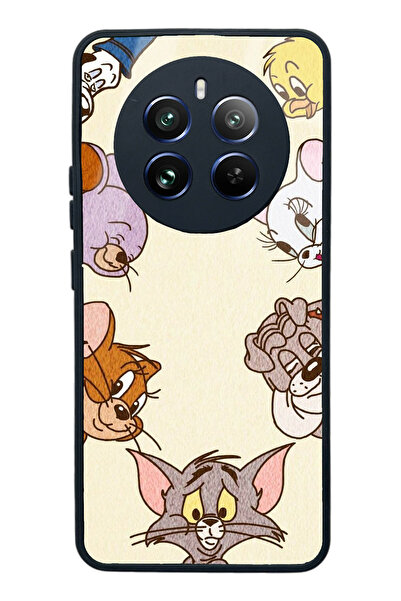 Spoyi Oppo Realme 12 Pro Plus Tom and Jerry Tasarımlı Glossy Telefon Kılıfı