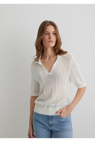 Mavi Ecru Knitwear Polo 1710660 -70057