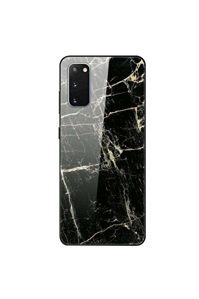 REDz Accessories Carcasă compatibilă cu Samsung S20 model Glass Marble, antiș...