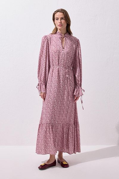 KADRİYE BAŞTÜRK Rochie lungă Lou Viscose Dusty Rose