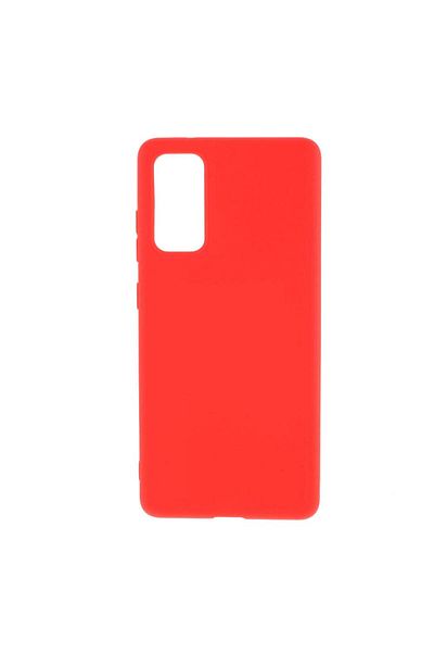 REDz Accessories Case Compatible with Samsung S20 FE Matte model, Silicone, Shockproof, TPU Red