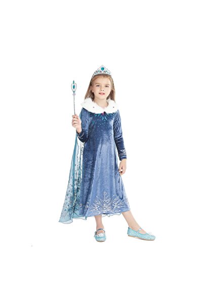 KidMania Costum Elsa KidMania® cu accesorii pentru fete 7-9 ani 120-130 cm
