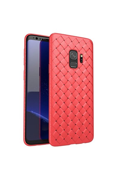 REDz Accessories Carcasă modernă, compatibilă cu Samsung S9, roșie, model țes...