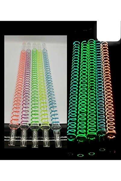 nargilestore Neon Işıklı Nargile Cam Marpuç